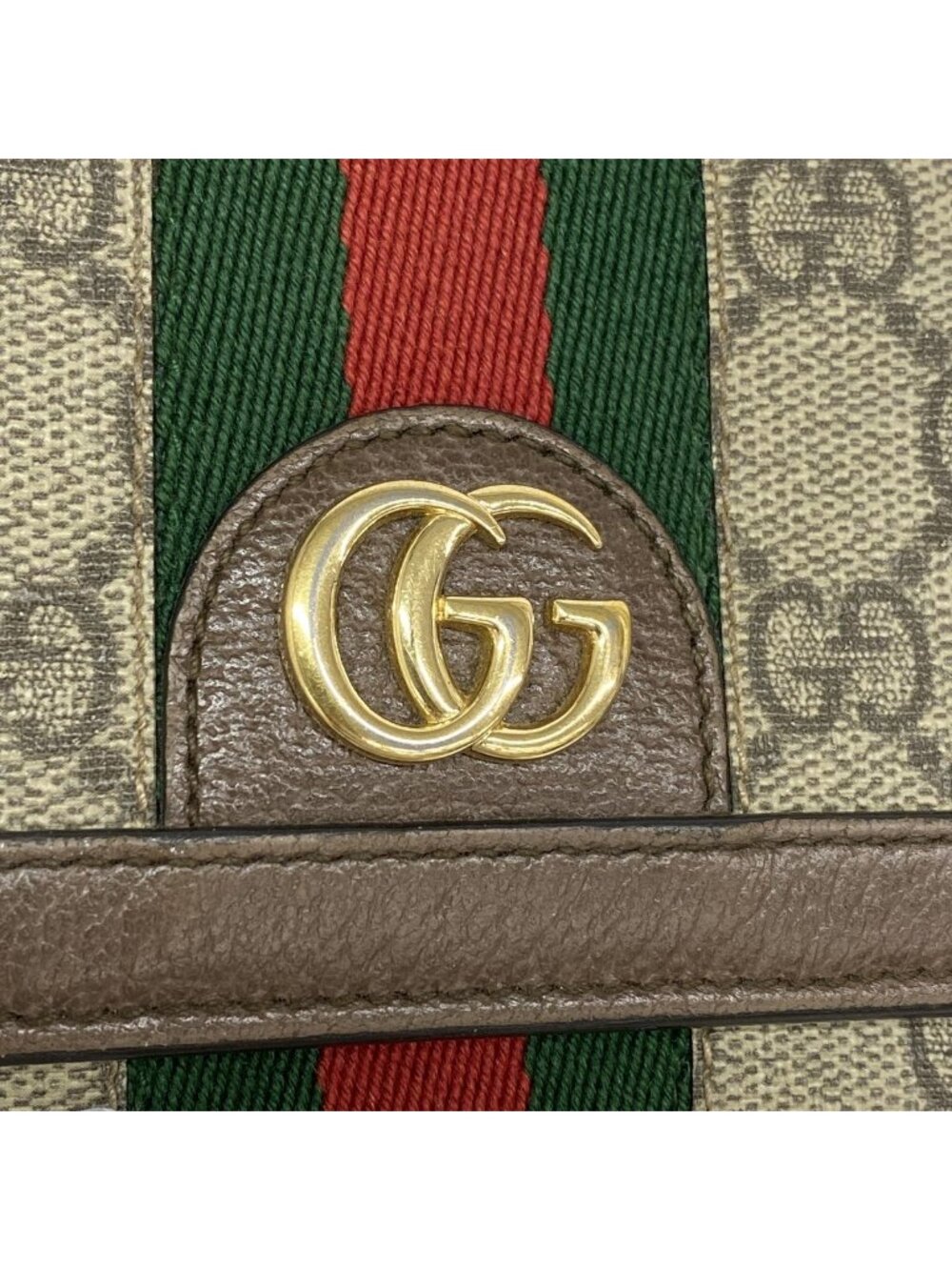 Gucci Wallet Ophidia Brown Gold - Picture 7 of 8